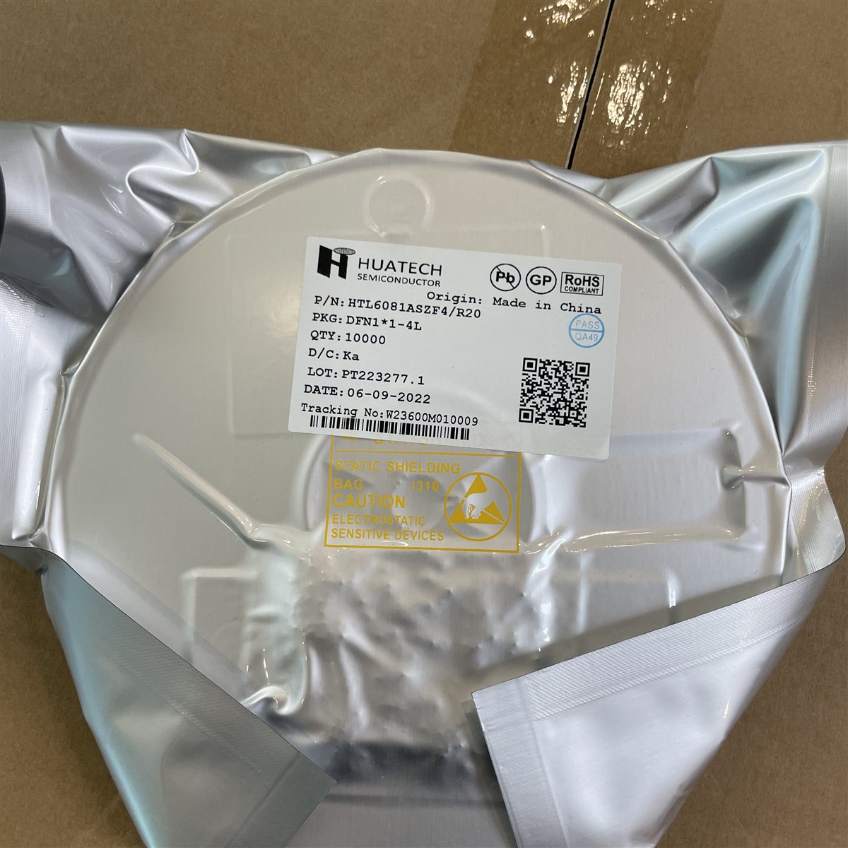 华泰 HTL6081ASZF4/R20 DFN1*1-4L in stock real photo